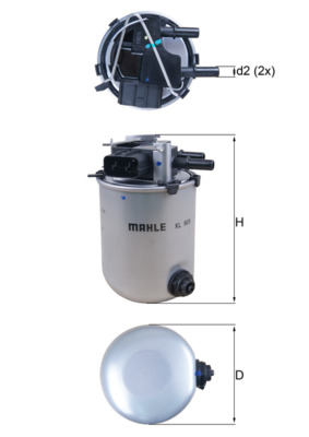 KNECHT Üzemanyagszűrő KL909_KNECHT