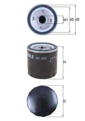 KNECHT OC243_KNECHT Olajszűrő