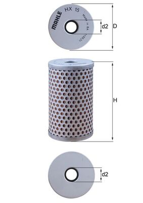 KNECHT Szűrő, szervószivattyú HX15_KNECHT