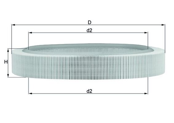 KNECHT Levegőszűrő LX58_KNECHT