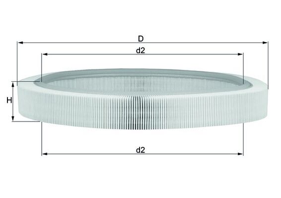 KNECHT Levegőszűrő LX61_KNECHT