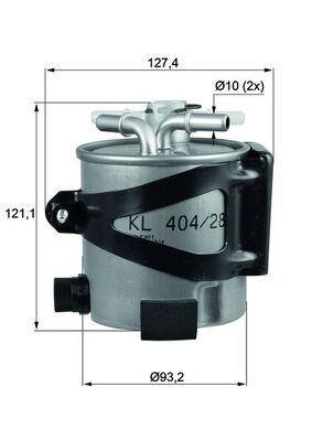 KNECHT Üzemanyagszűrő KLH44/25_KNECHT