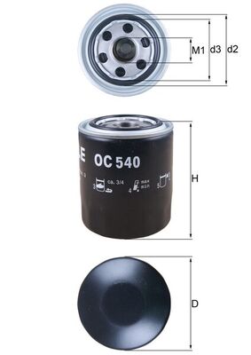 KNECHT Olajszűrő OC540_KNECHT