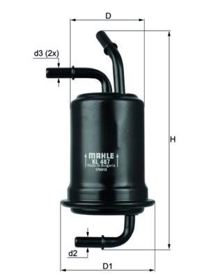 KNECHT Üzemanyagszűrő KL487_KNECHT