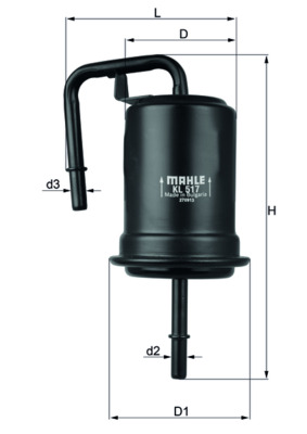 KNECHT Üzemanyagszűrő KL517_KNECHT