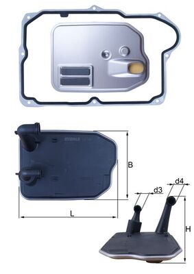 KNECHT Szűrő, automataváltó HX161D_KNECHT