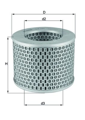 KNECHT Levegőszűrő LX186_KNECHT