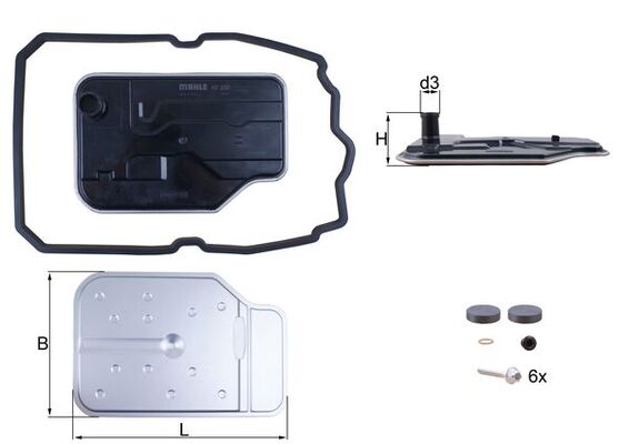 KNECHT Szűrő, automataváltó HX230KIT_KNECHT