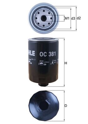 KNECHT OC381_KNECHT Olajszűrő