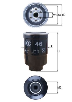 KNECHT Üzemanyagszűrő KC46_KNECHT