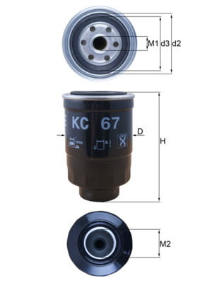 KNECHT Üzemanyagszűrő KC67_KNECHT