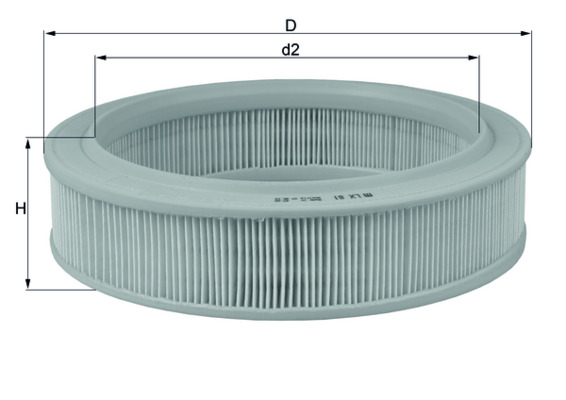 KNECHT Levegőszűrő LX81_KNECHT