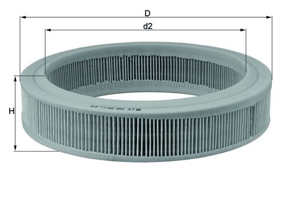 KNECHT Levegőszűrő LX108_KNECHT