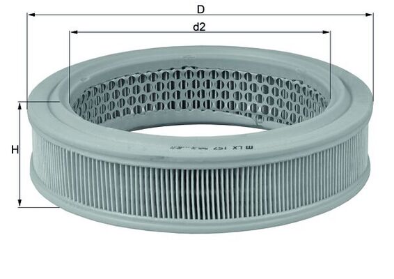 KNECHT Levegőszűrő LX157_KNECHT