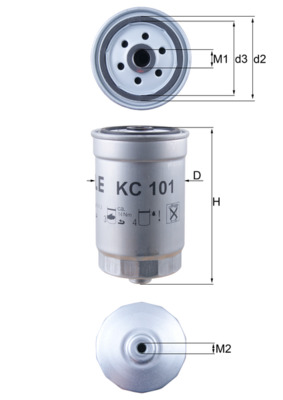 KNECHT Üzemanyagszűrő KC101_KNECHT