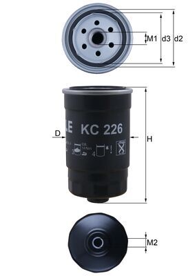 KNECHT Üzemanyagszűrő KC226_KNECHT