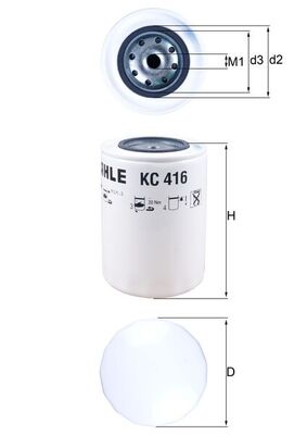 KNECHT Üzemanyagszűrő KC416_KNECHT