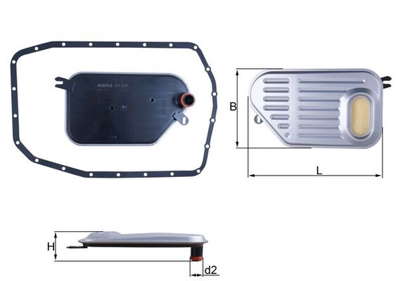 KNECHT Szűrő, automataváltó HX239D_KNECHT