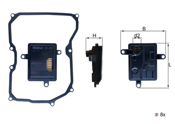 KNECHT Szűrő, automataváltó HX267D_KNECHT