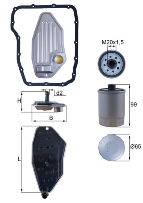 KNECHT Szűrő, automataváltó HX276KIT_KNECHT