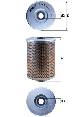 KNECHT Szűrő, szervószivattyú HX5_KNECHT