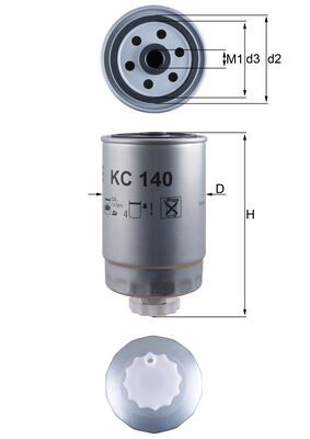 KNECHT Üzemanyagszűrő KC140_KNECHT