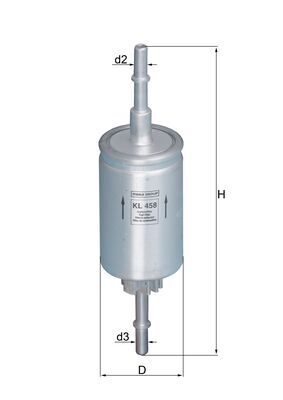 KNECHT Üzemanyagszűrő KL458_KNECHT