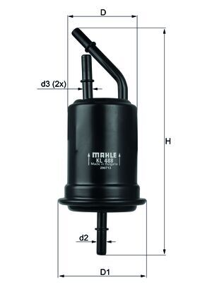 KNECHT Üzemanyagszűrő KL488_KNECHT