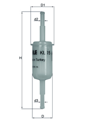 KNECHT Üzemanyagszűrő KL15OF_KNECHT