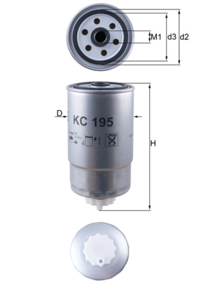 KNECHT Üzemanyagszűrő KC195_KNECHT