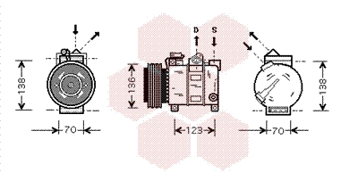 VAN WEZEL Klímakompresszor 0100K016_VW