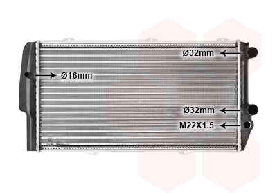 VAN WEZEL Vízhűtő 03002019_VW