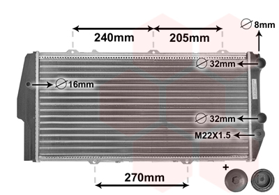 VAN WEZEL Vízhűtő 03002020_VW