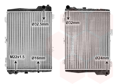 VAN WEZEL Vízhűtő 03002040_VW