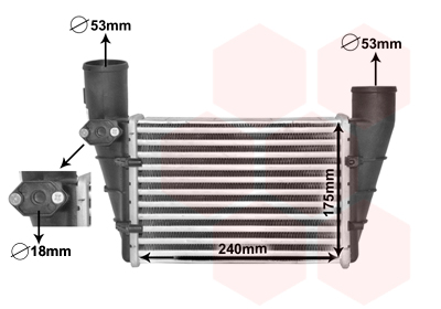 VAN WEZEL Töltőlevegő hűtő 03004112_VW