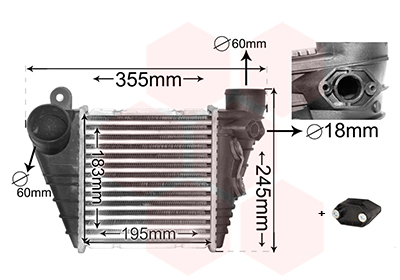 VAN WEZEL Töltőlevegő hűtő 03004185_VW