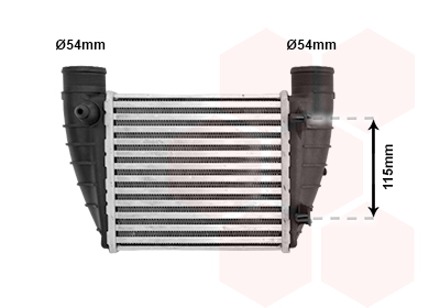 VAN WEZEL Töltőlevegő hűtő 03004345_VW