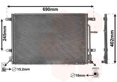 VAN WEZEL Klímahűtő 03005238_VW