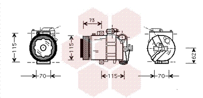 VAN WEZEL Klímakompresszor 0300K014_VW