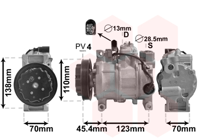 VAN WEZEL Klímakompresszor 0300K261_VW