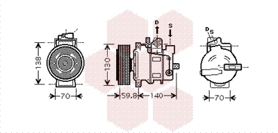 VAN WEZEL Klímakompresszor 0300K295_VW