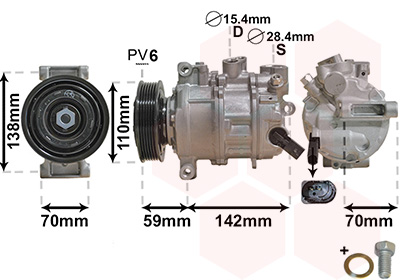 VAN WEZEL Klímakompresszor 0300K401_VW