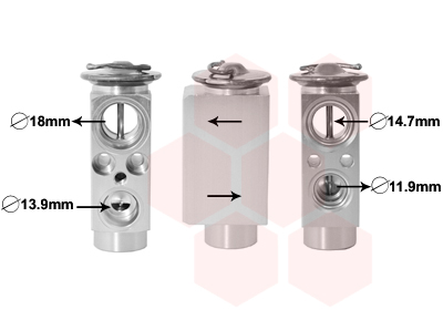 VAN WEZEL Tágulószelep, klímaberendezés 06001441_VW