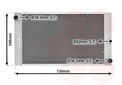 VAN WEZEL Vízhűtő 06002337_VW