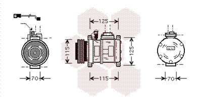 VAN WEZEL Klímakompresszor 0600K066_VW