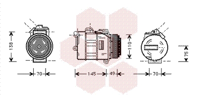 VAN WEZEL Klímakompresszor 0600K181_VW