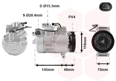 VAN WEZEL Klímakompresszor 0600K317_VW