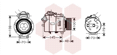 VAN WEZEL Klímakompresszor 0600K328_VW