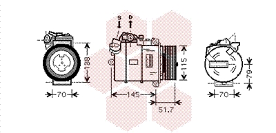 VAN WEZEL Klímakompresszor 0600K329_VW