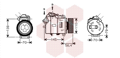 VAN WEZEL Klímakompresszor 0600K330_VW